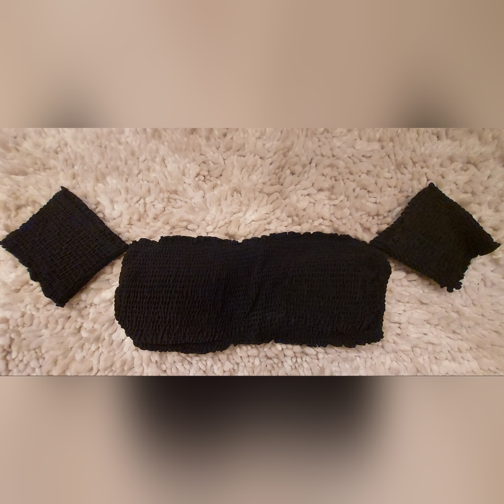 Hollister Black Swim Top